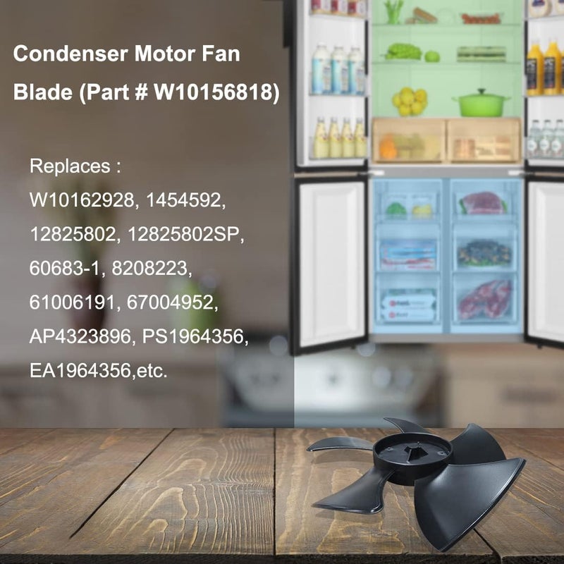 Popbee W10156818 Refrigerator Condenser Motor Fan Blade for Whirlpool Kenmore Sears Jenn-Air Amana Replace AP4323896 1454592 61006191 EA1964356-1 Year Warranty - Image 5